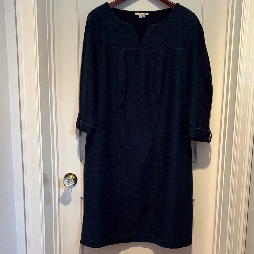 Boden stretchy pullover soft denim dress